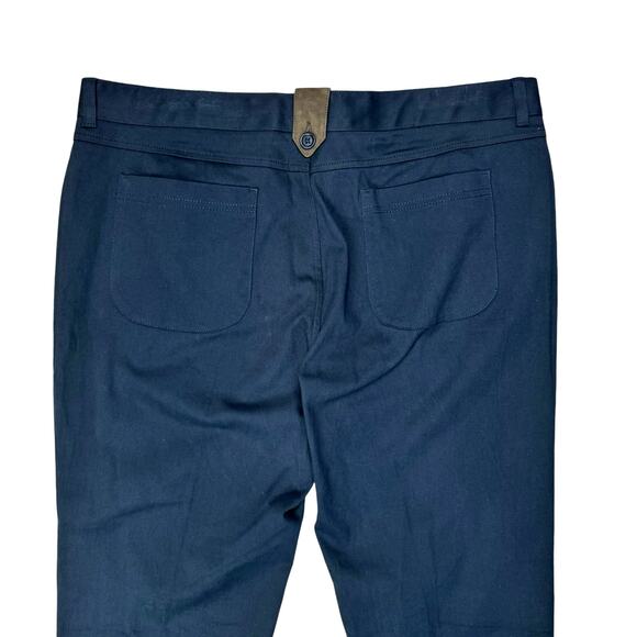 Beretta NWT Navy Straight Leg Five Pocket Gabardine Business Casual Chino Pants - Picture 4 of 9